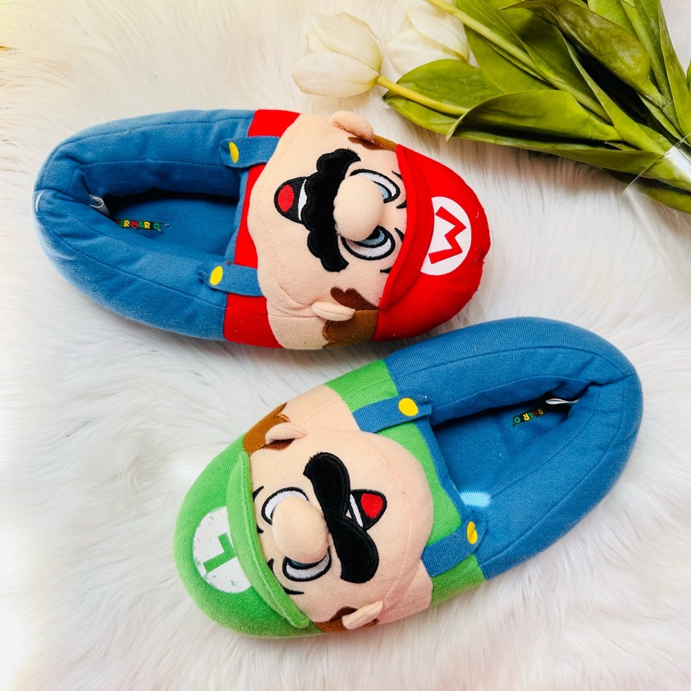 Kids Mario & Luigi Slippers